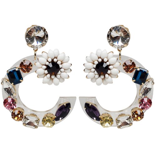 Jewels on Flower Earring [ 7차 입고! ]